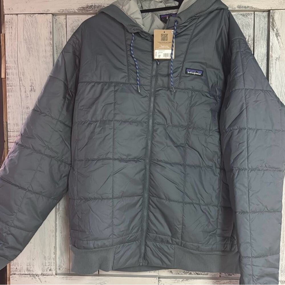 Patagonia Mens XL Jacket | Box Quilted Hoodie (Tags Removed)